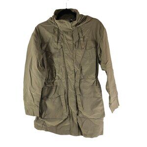 Universal Thread Water Resistant Beige Hooded Womens Rain Jacket S